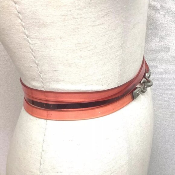 CHANEL 00C CC CC Mark belt Vinyl pink - Picture 6 of 12